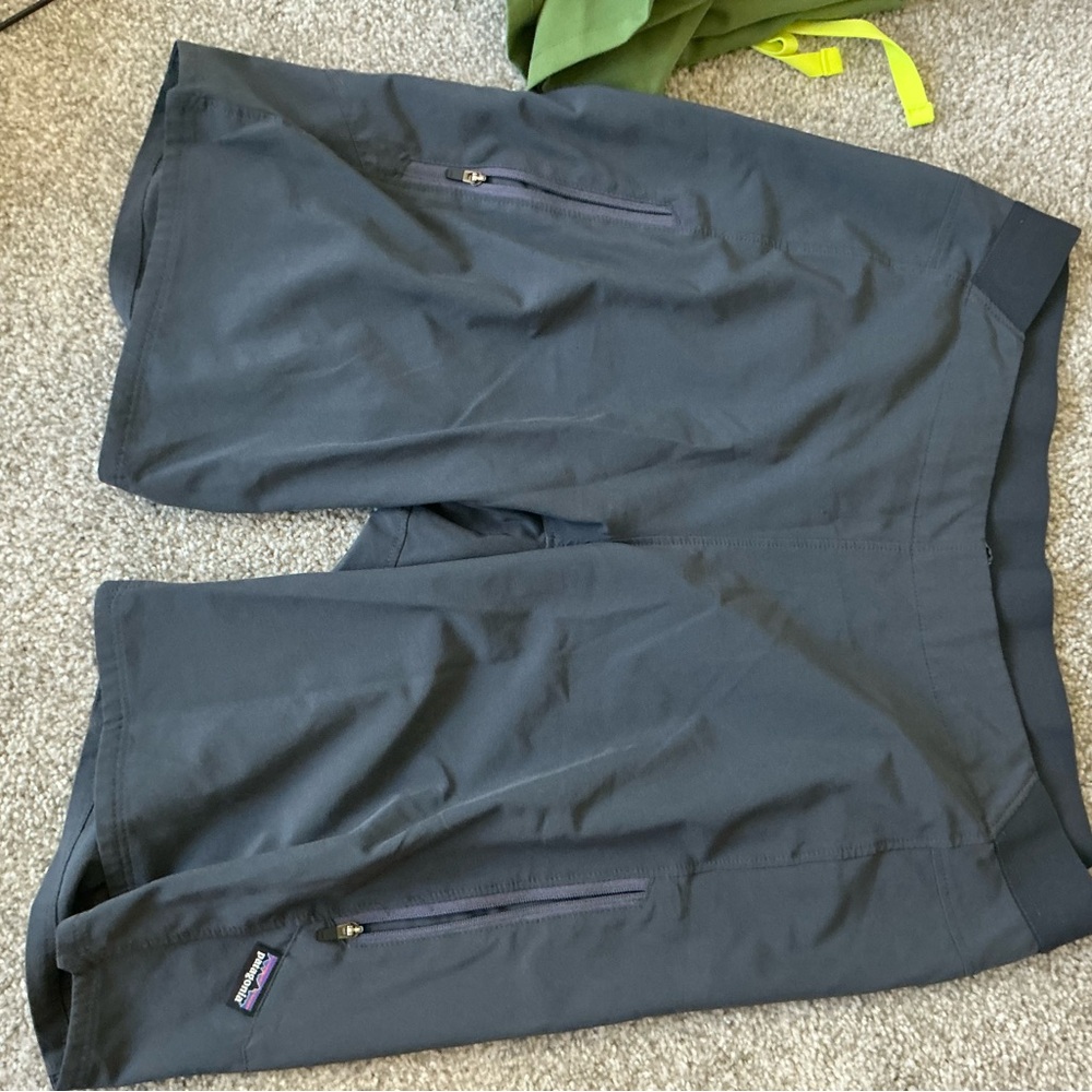 Patagonia Dark Gray Performance Mountain Biking Shorts